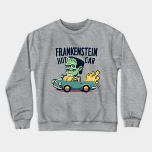 Frankenstein Hot Rod Monster Car Crewneck Sweatshirt